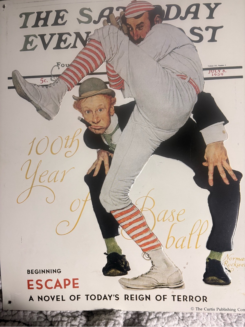 Classic Metal Sign - Saturday Evening Post